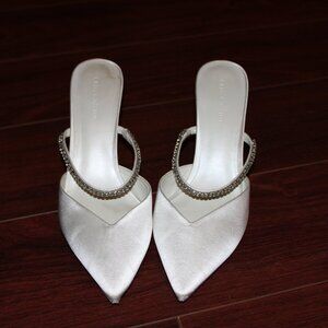 Oleg Cassini Satin Bridal Heels